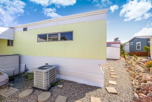 a view of a house with a patio