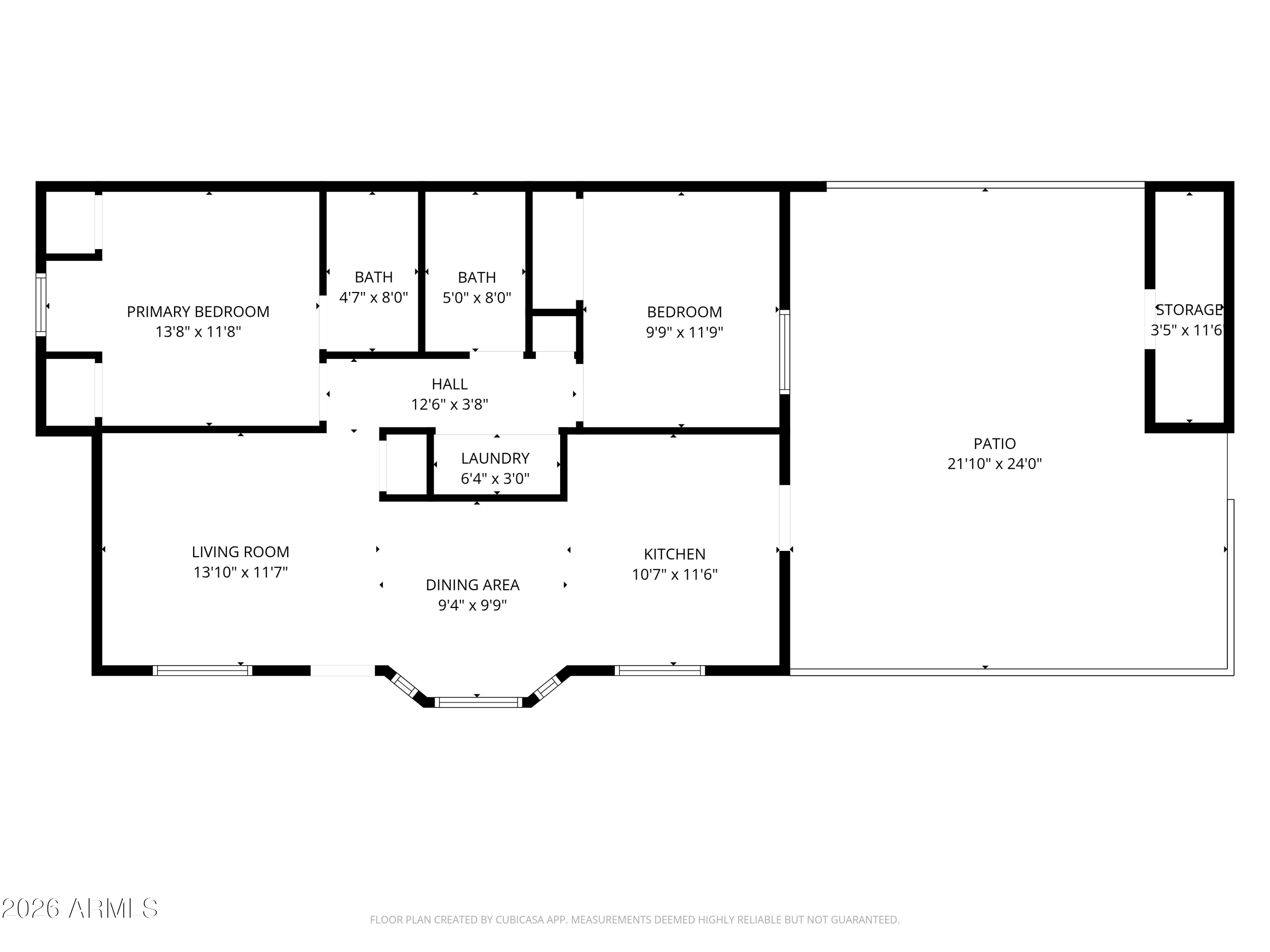 1033 East Bendix Drive Tempe, AZ 85283 - Photo 30 of 31 a picture of a floor plan