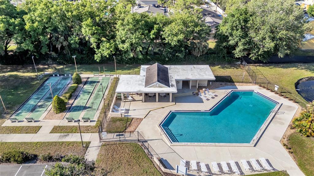 2025 Sylvester Road, Unit N305 Lakeland, FL 33803 - Photo 27 of 34 an aerial view of a house with swimming pool and patio