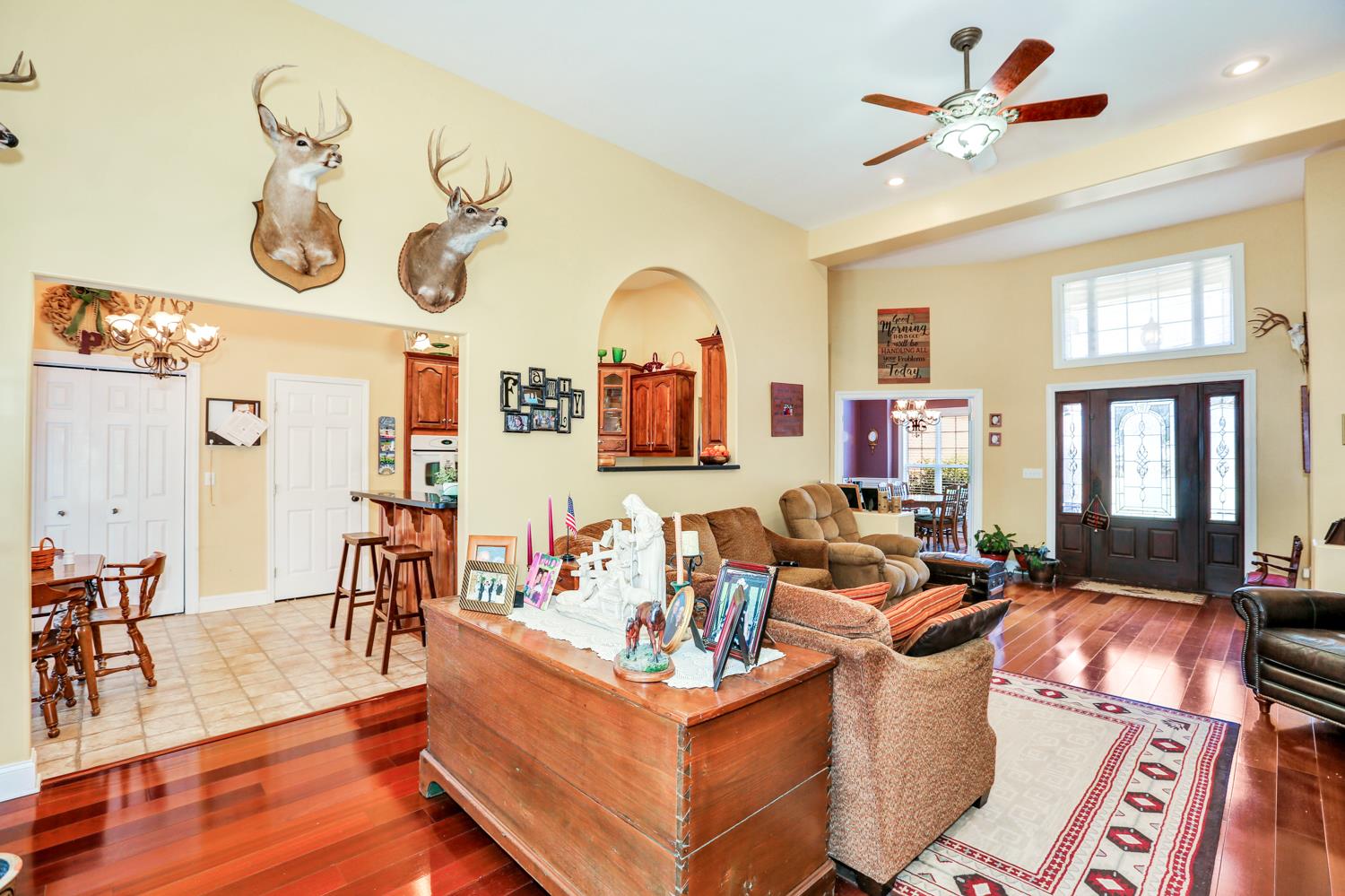 42 Partin Road Taft, TN 38488 - Photo 10 of 30 a living room with fireplace furniture and a large window