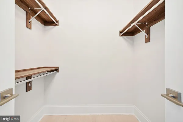 a view of a wall with rack on the wall