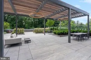 a view of outdoor space with seating