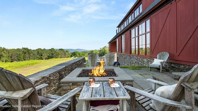 a view of swimming pool with a yard