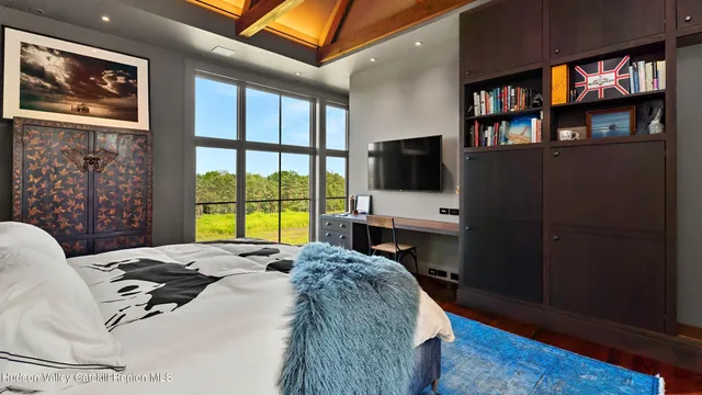 view of living room with furniture and window
