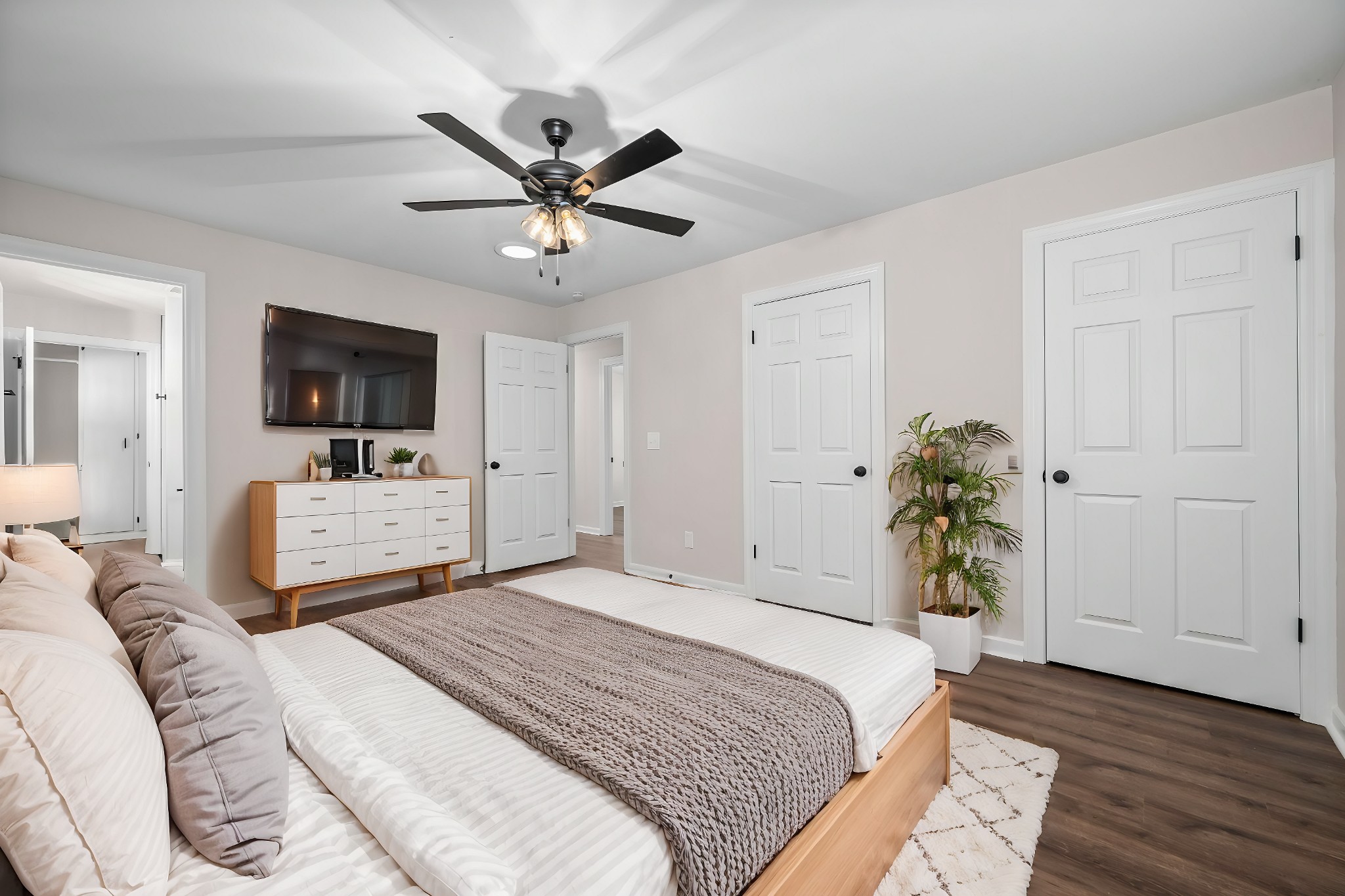 5127 Doss Road Cross Plains, TN 37049 - Photo 8 of 20 a bedroom with a bed and a flat tv screen on dresser