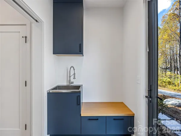 a room with storage and utility