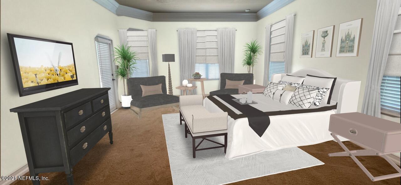 127 Foxcraft Street St. Augustine, FL 32092 - Photo 37 of 77 a living room with furniture and a flat screen tv