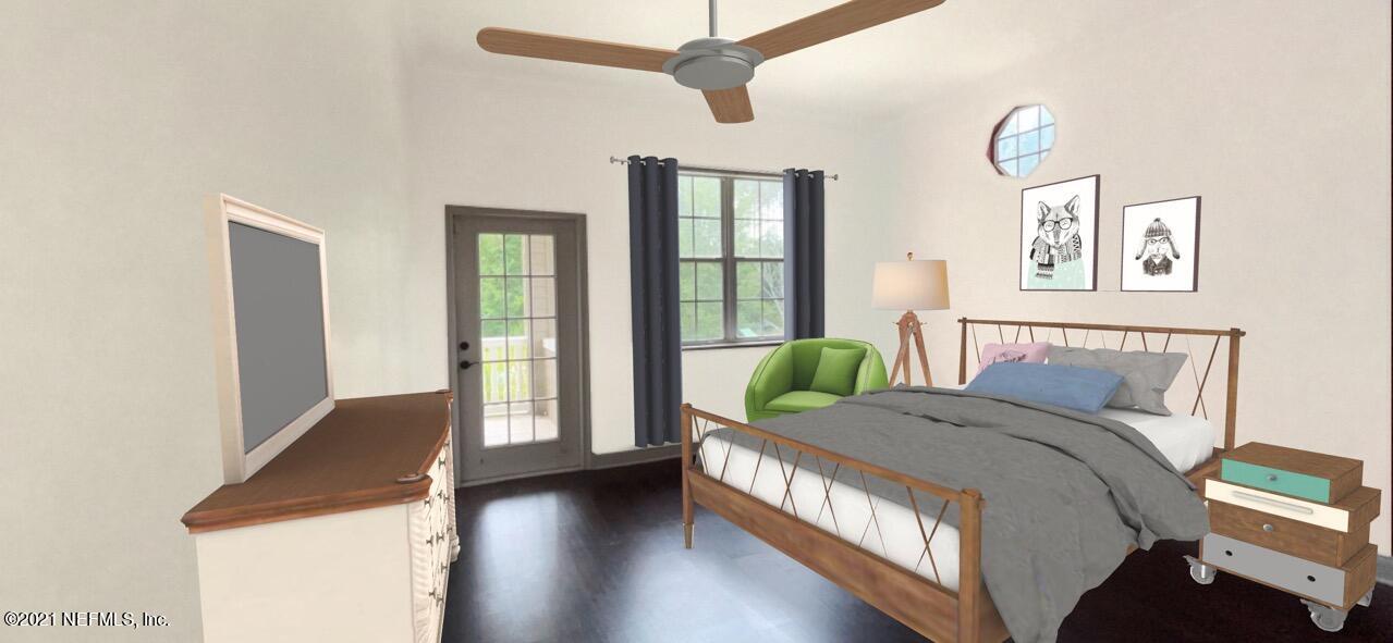 127 Foxcraft Street St. Augustine, FL 32092 - Photo 71 of 77 a bedroom with a bed and wooden floor