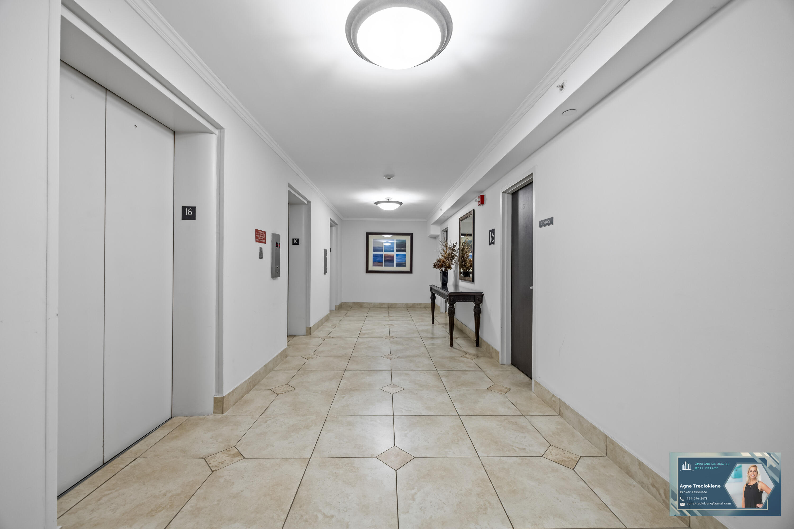 2801 Northeast 183rd Street, Unit 1606W Aventura, FL 33160 - Photo 34 of 53 a view of a hallway