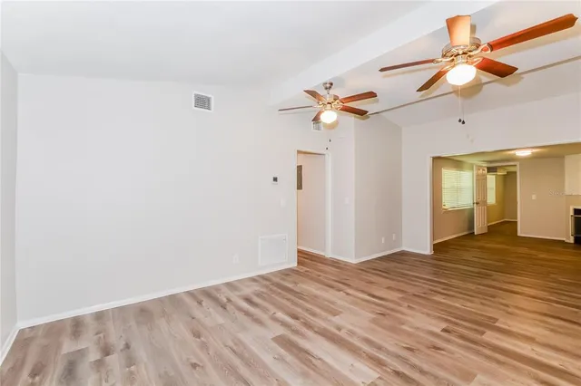 wooden floor in an empty room