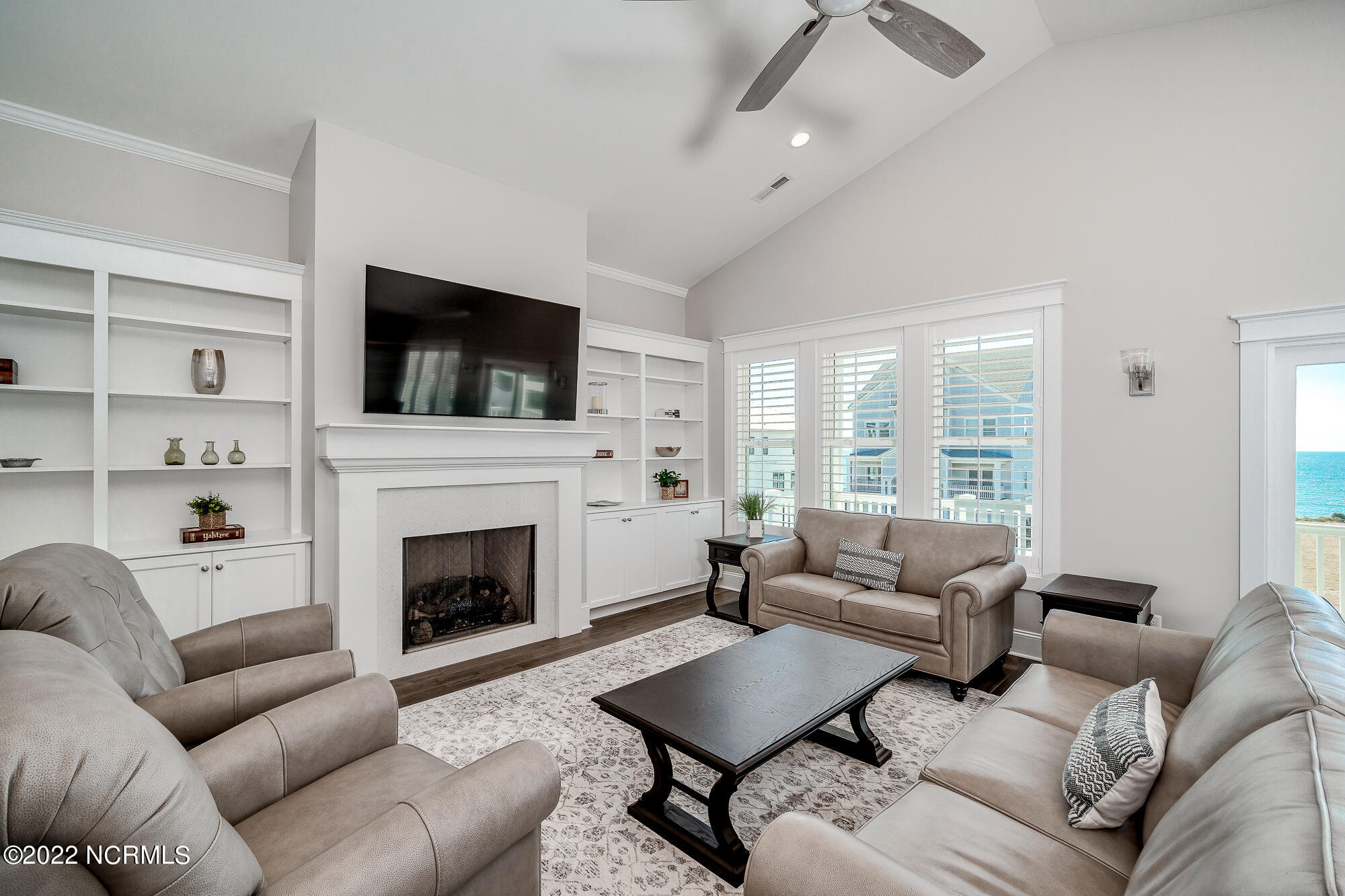 134 Ocean Bluff Drive Atlantic Beach, NC 28512 - Photo 3 of 64 LR w/ fireplace & cathedral ceilings