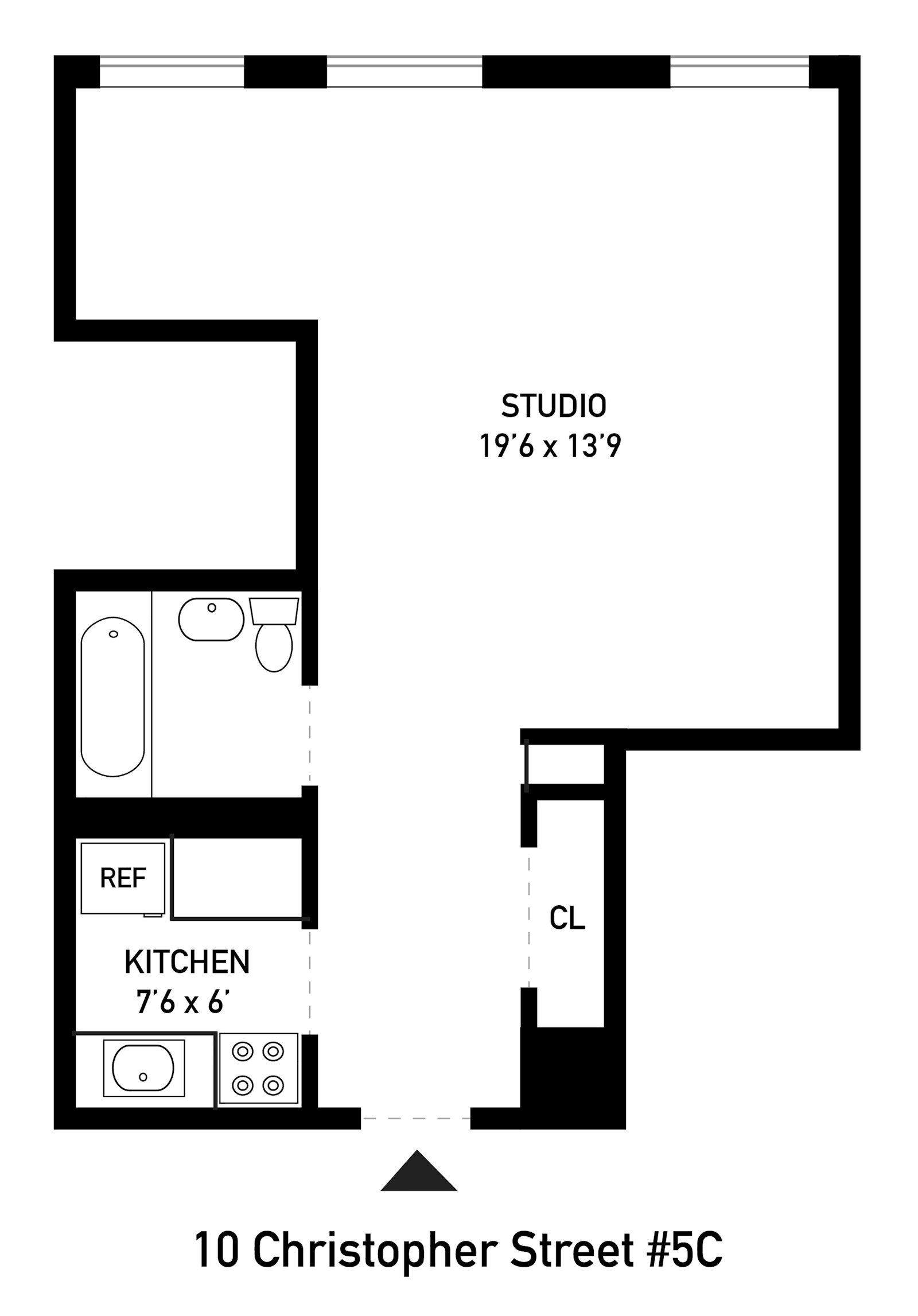 10 Christopher Street, Unit 5C Manhattan, NY 10014 - Photo 8 of 8 a picture of a bench in a building