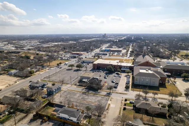 an aerial view of a city
