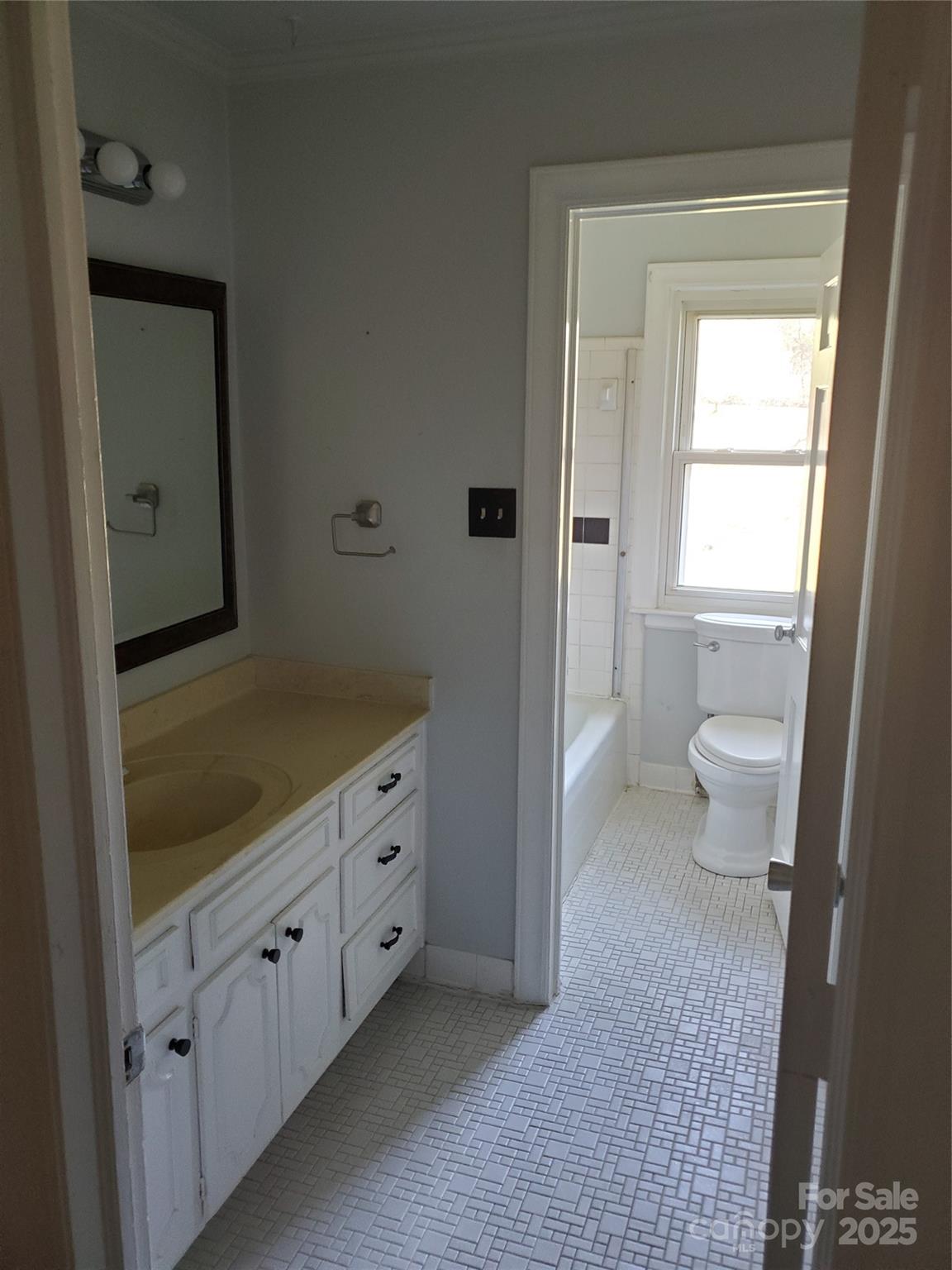10843 Caroline Acres Road Fort Mill, SC 29707 - Photo 25 of 34 a bathroom with a granite countertop sink and a mirror