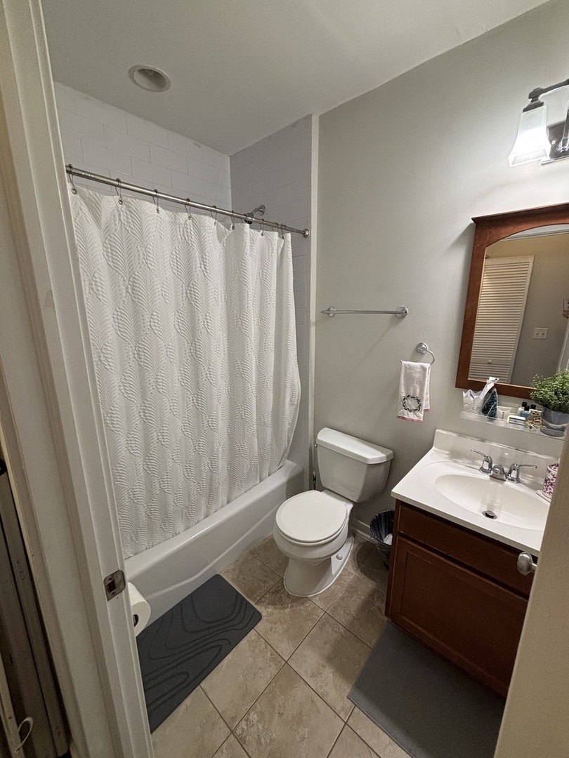 1644 North Hermitage Avenue, Unit 2R Chicago, IL 60622 - Photo 8 of 18 a bathroom with a sink toilet and shower
