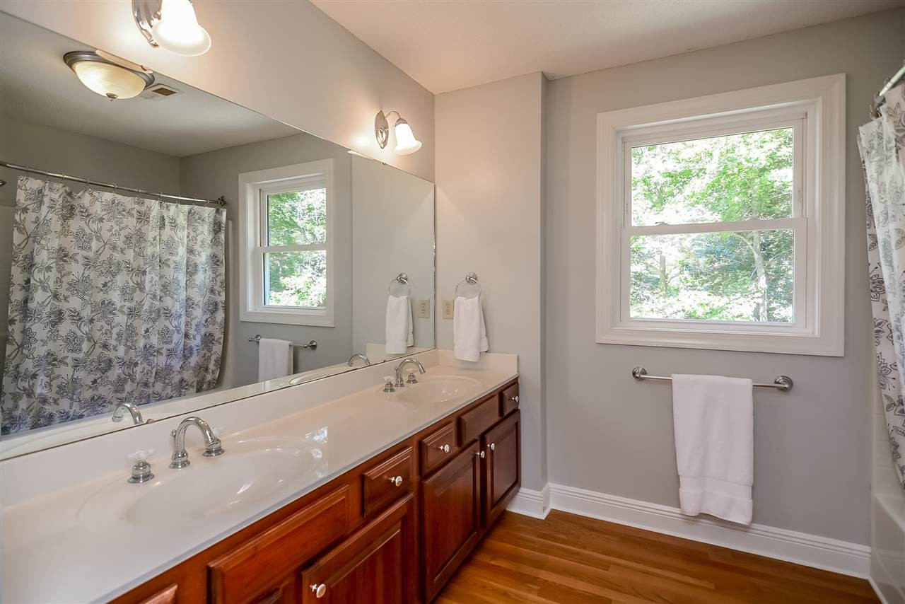 12925 Ghoston Road Wake Forest, NC 27587 - Photo 20 of 24 Located on 2nd floor. Dual Sinks and plenty of counter space. Tub/Shower. Bathroom