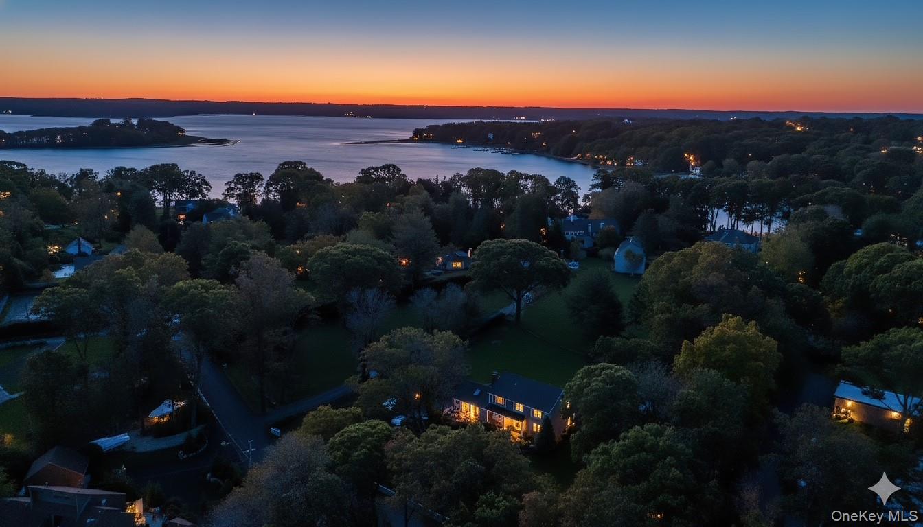 39 Bevin Road Northport, NY 11768 - Photo 42 of 44 Aerial view at dusk