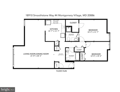 $207,990 | 18910 Smoothstone Way, Unit 4, Montgomery Village, MD 20886