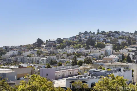 an aerial view of a city
