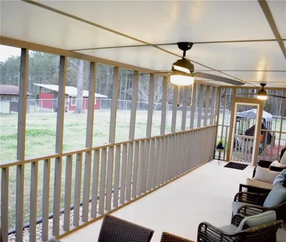 a very nice looking room with a large window