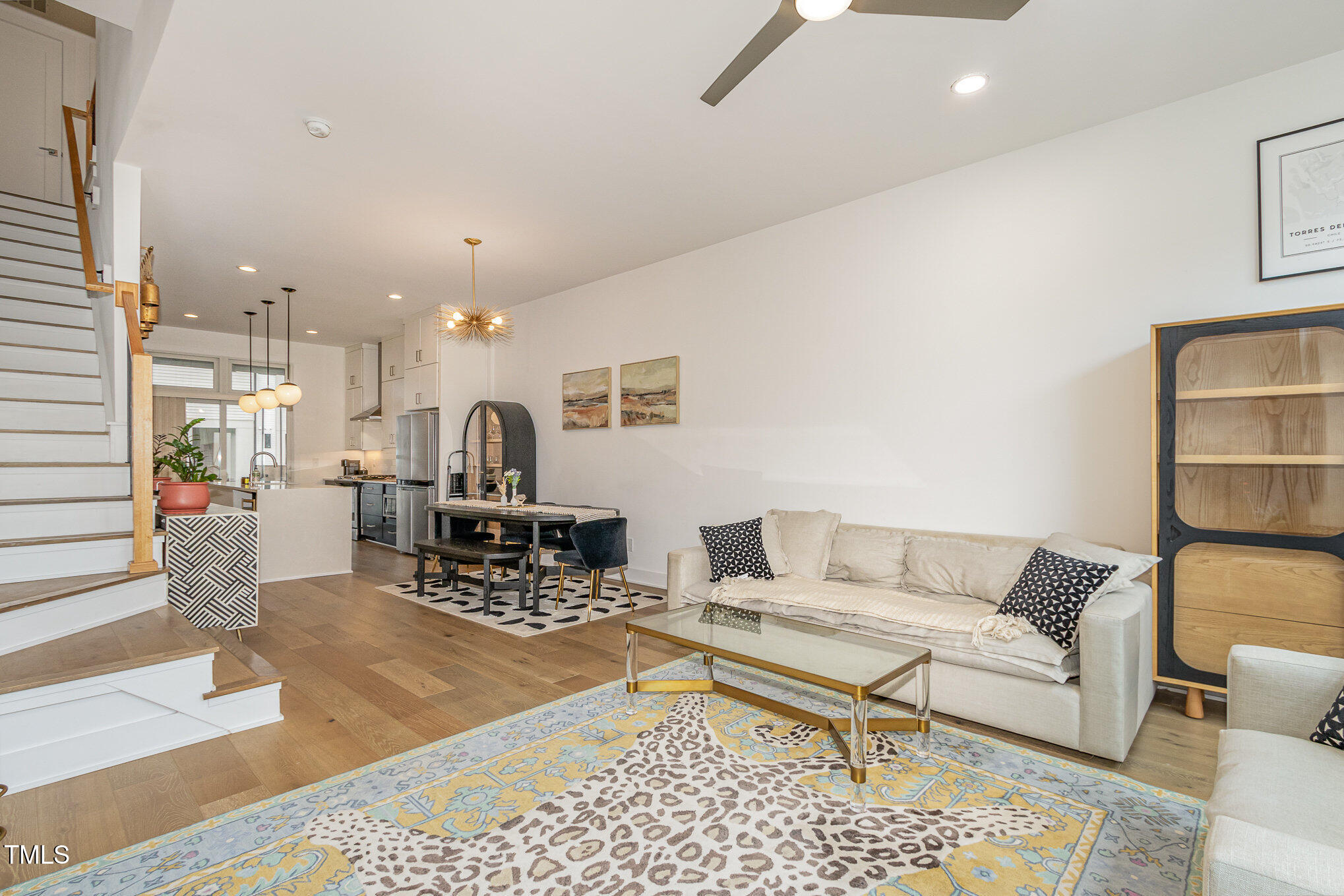 607 North Queen Street Durham, NC 27701 - Photo 4 of 35 a living room with furniture and a rug