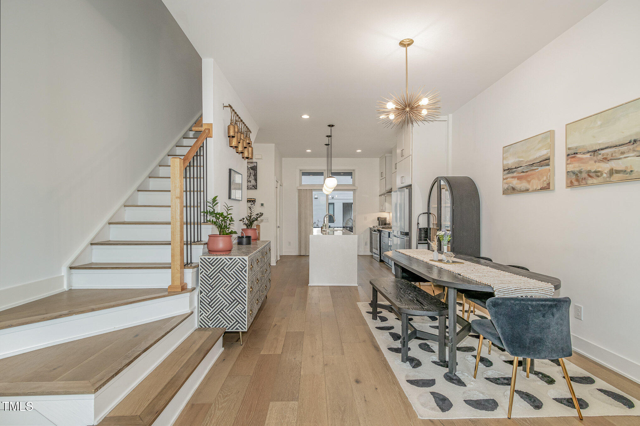 607 North Queen Street Durham, NC 27701 - Photo 7 of 35 a living room with furniture and wooden floor