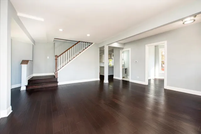 a view of livingroom with furniture and wooden floor