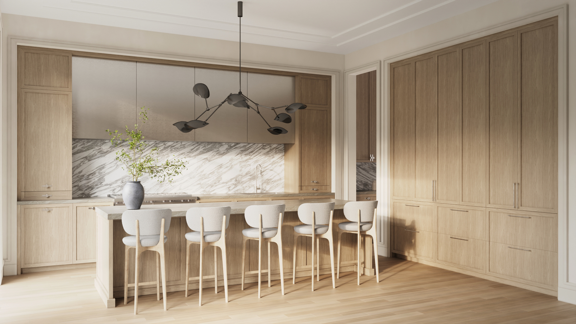 533 West Grant Place Chicago, IL 60614 - Photo 4 of 8 a kitchen with a table and chairs