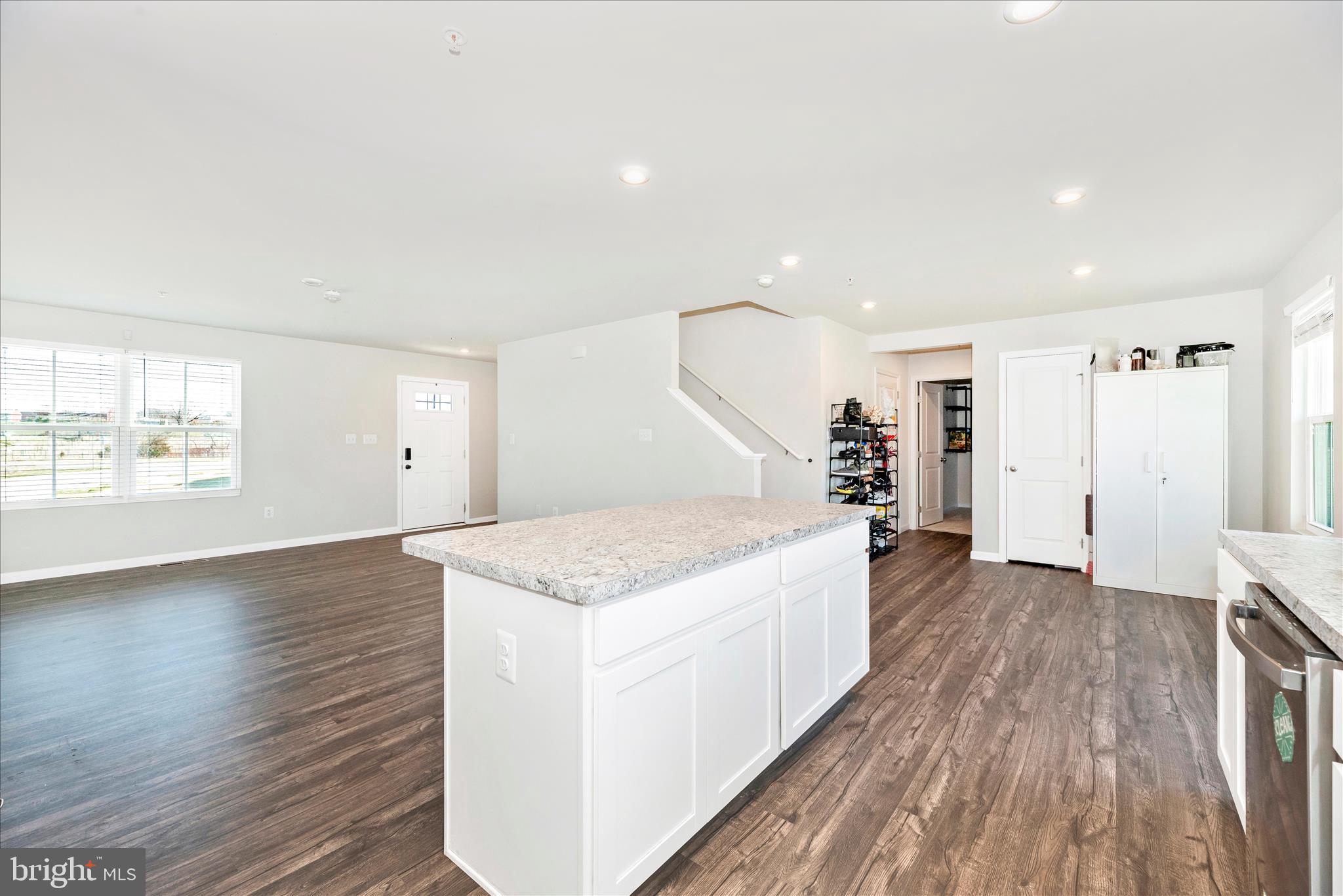336 Burnside Avenue Taneytown, MD 21787 - Photo 16 of 53 a view of a kitchen with wooden floor and a refrigerator