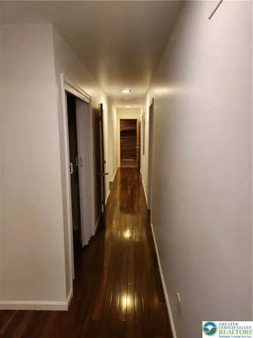 a view of hallway with stairs