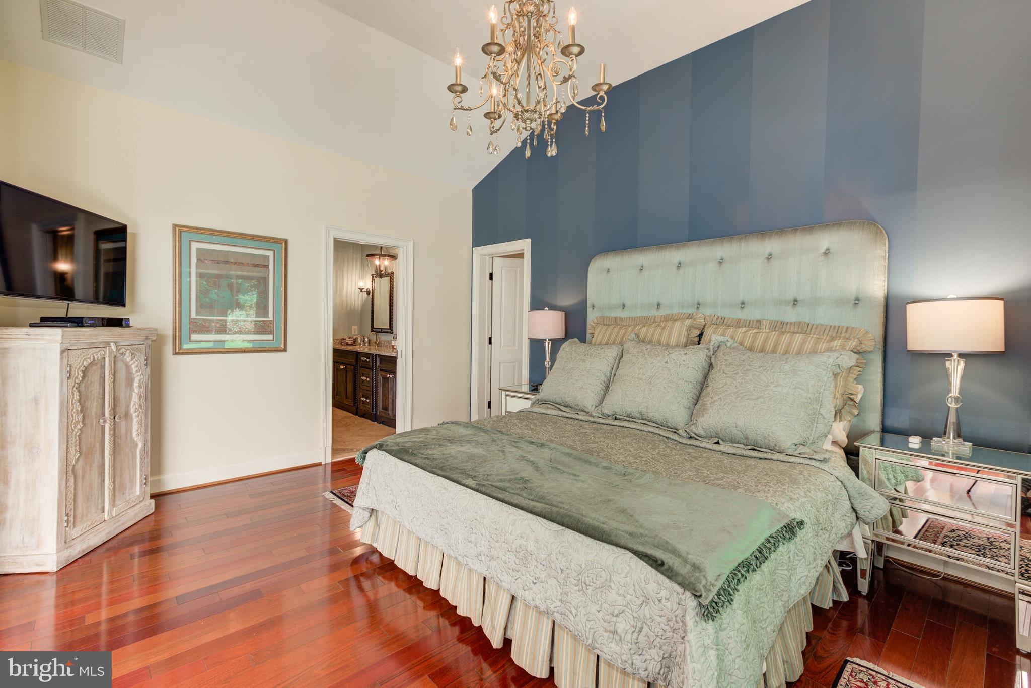 724 Clear Spring Road Great Falls, VA 22066 - Photo 30 of 57 Bedroom's cool color is sleep inducive