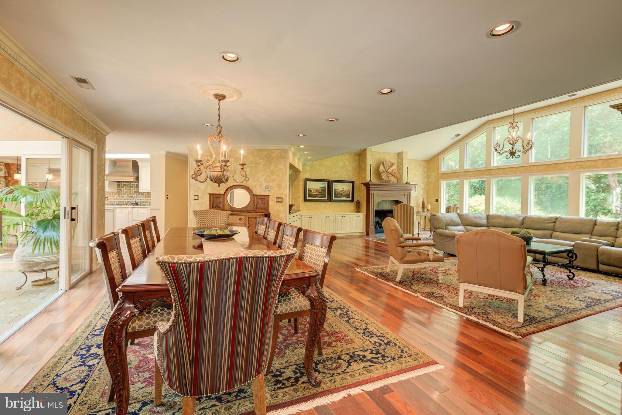 724 Clear Spring Road Great Falls, VA 22066 - Photo 10 of 57 Dining room and living room flow together