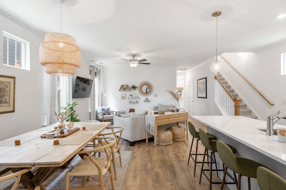 6043 Gracious Drive Franklin, TN 37064 - Photo 22 of 49 a view of a dining room with furniture and a chandelier