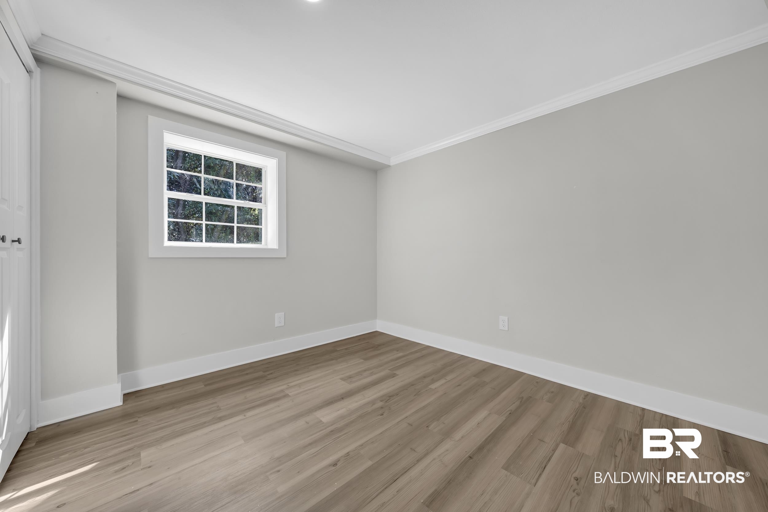 8351 Theodore Dawes Road Theodore, AL 36582 - Photo 23 of 46 Unfurnished room with crown molding and light wood-style flooring