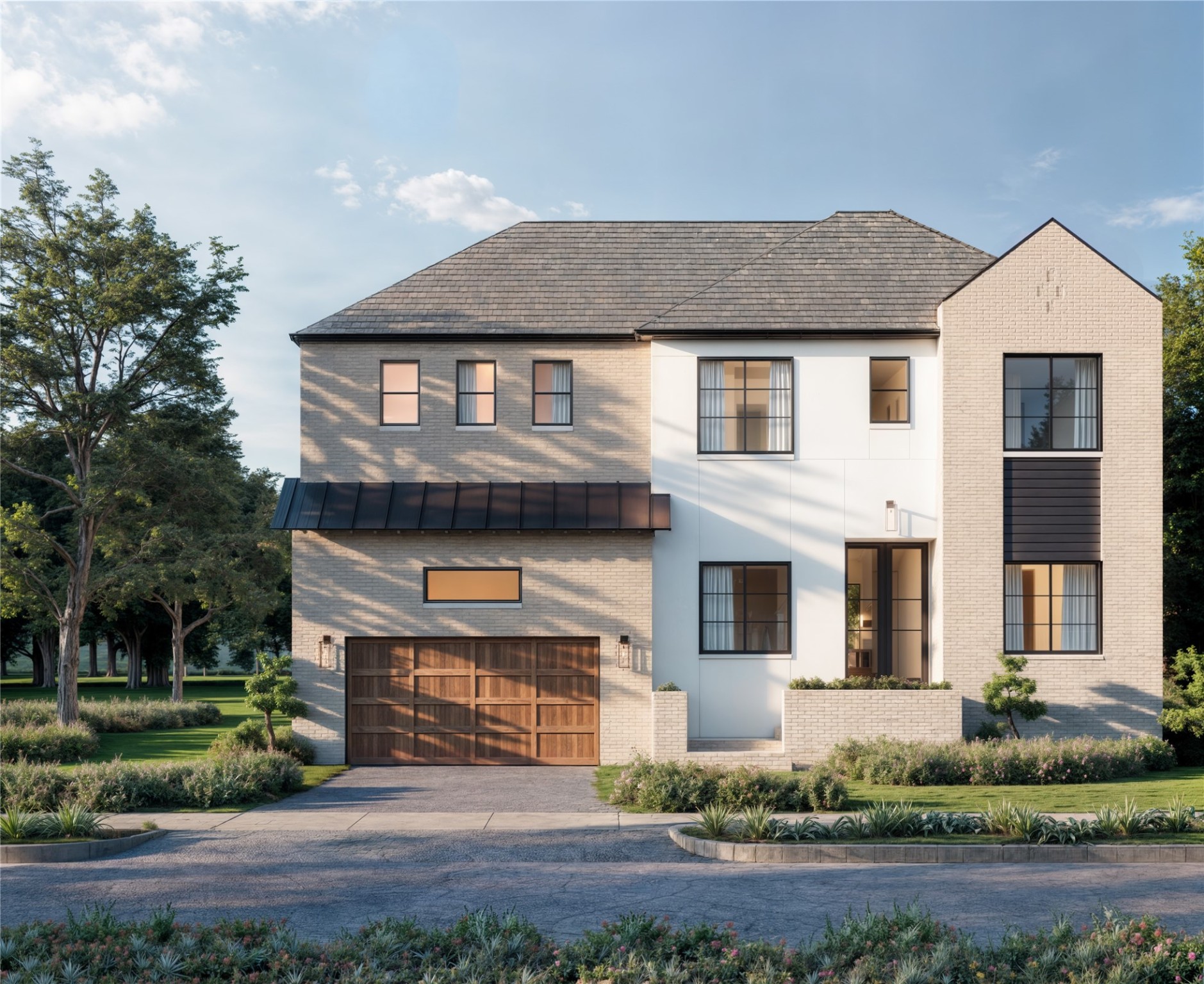 Facade rendering for 3606 Aberdeen Way.