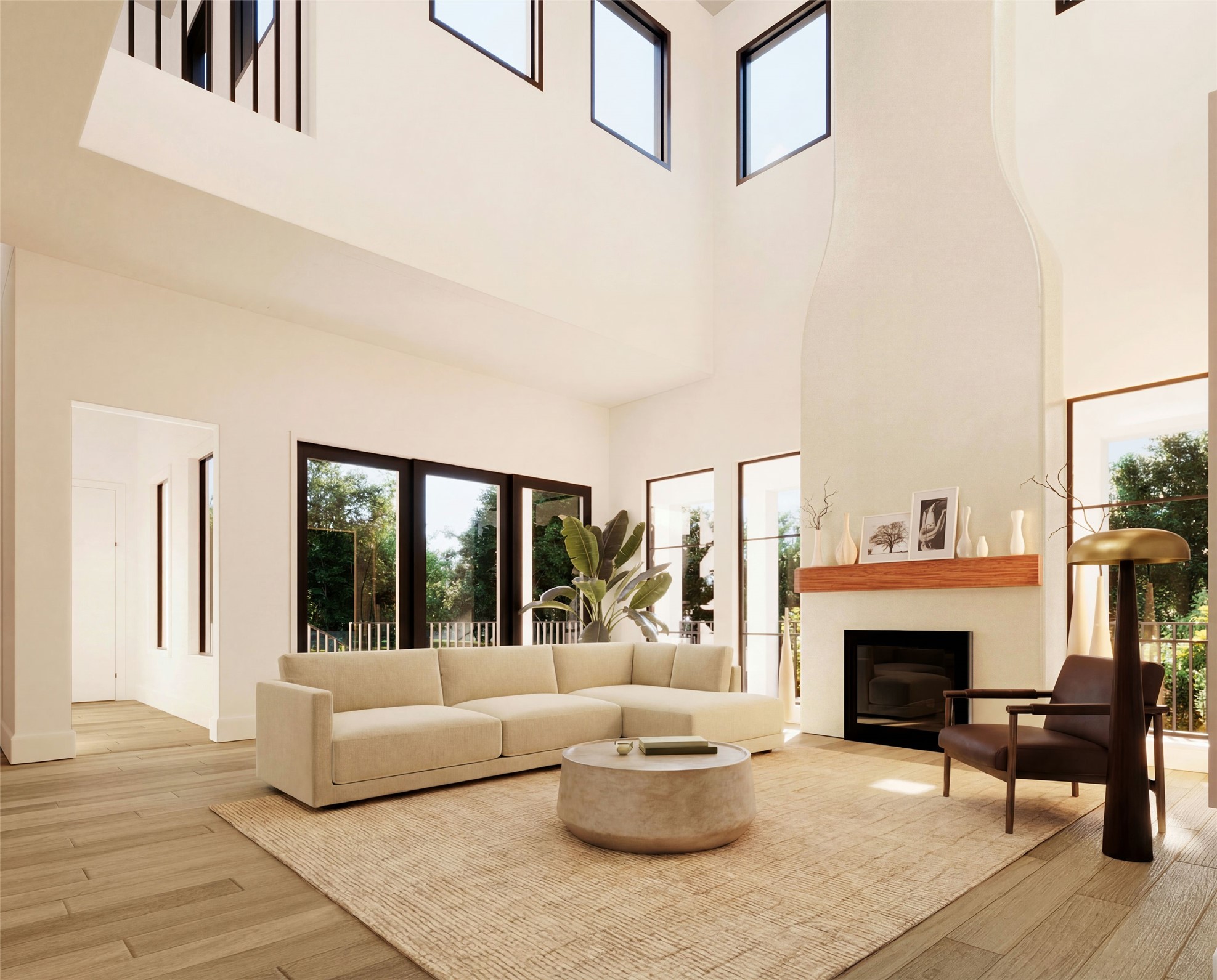 3606 Aberdeen Way Houston, TX 77025 - Photo 3 of 7 Living area rendering for 3606 Aberdeen Way.