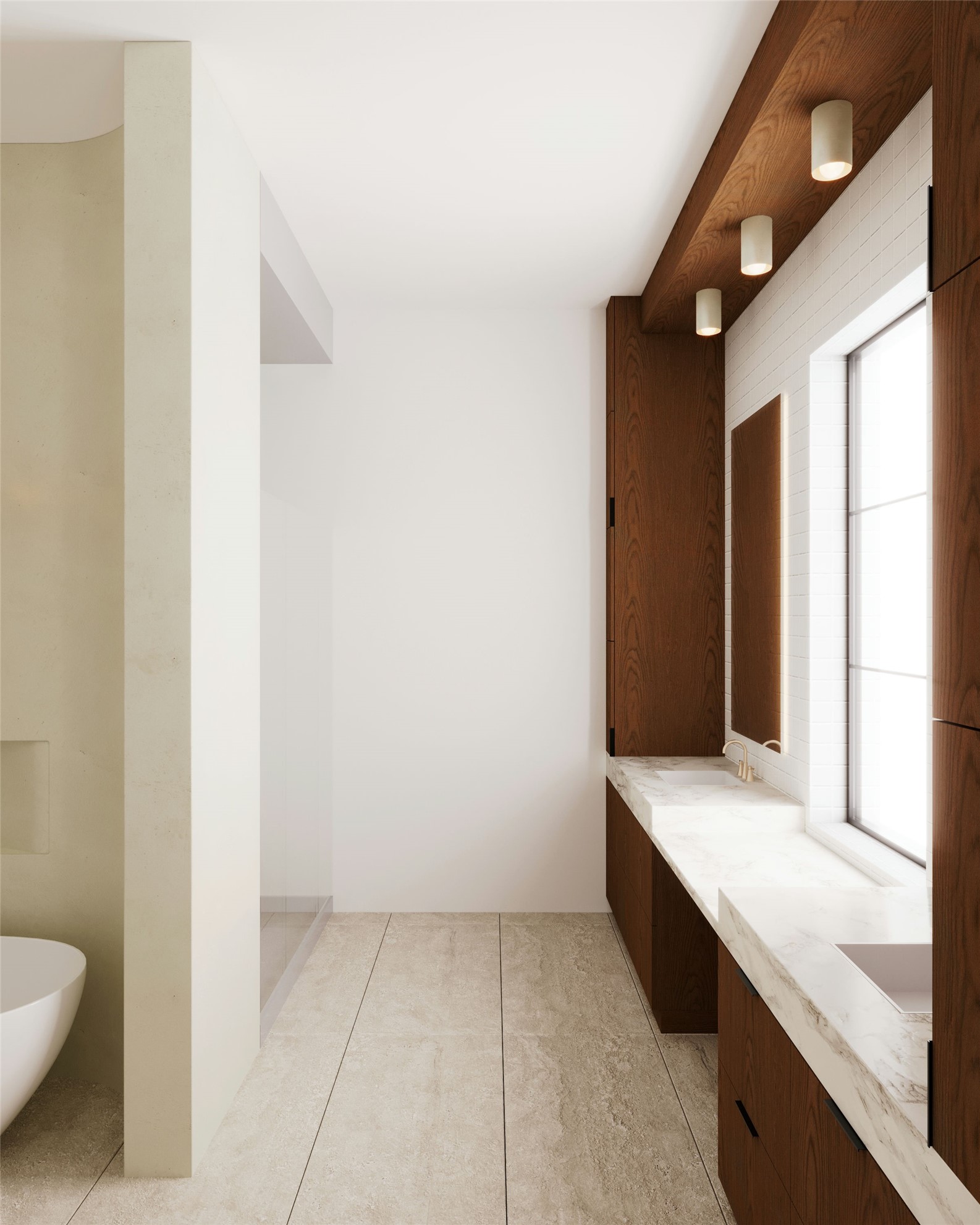 3606 Aberdeen Way Houston, TX 77025 - Photo 5 of 7 Primary bath rendering for 3606 Aberdeen Way.