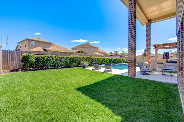 a view of outdoor space yard deck patio and green space