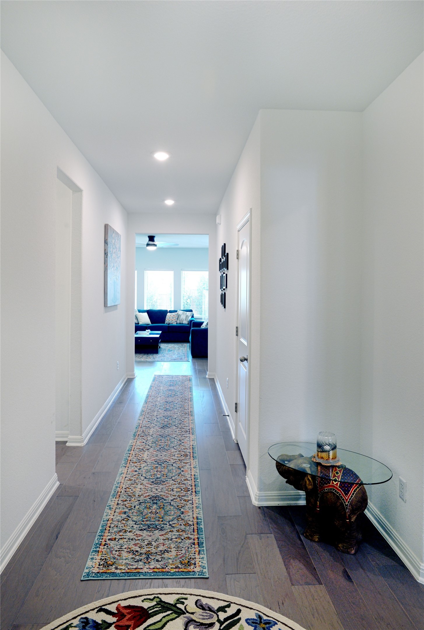 Entry looking into the light filled family room
