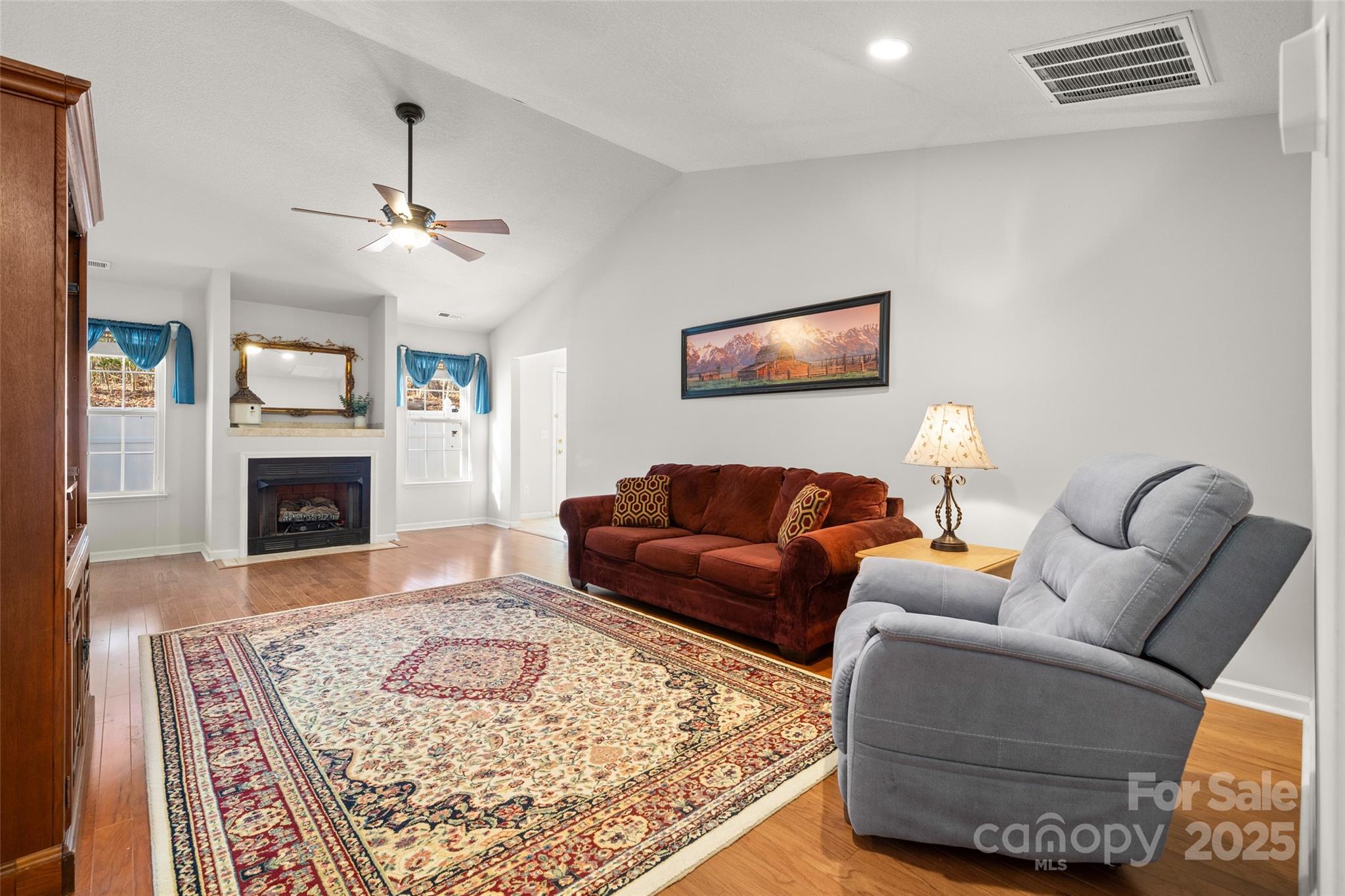 270 Farington Circle Fletcher, NC 28732 - Photo 5 of 29 a living room with furniture and a fireplace