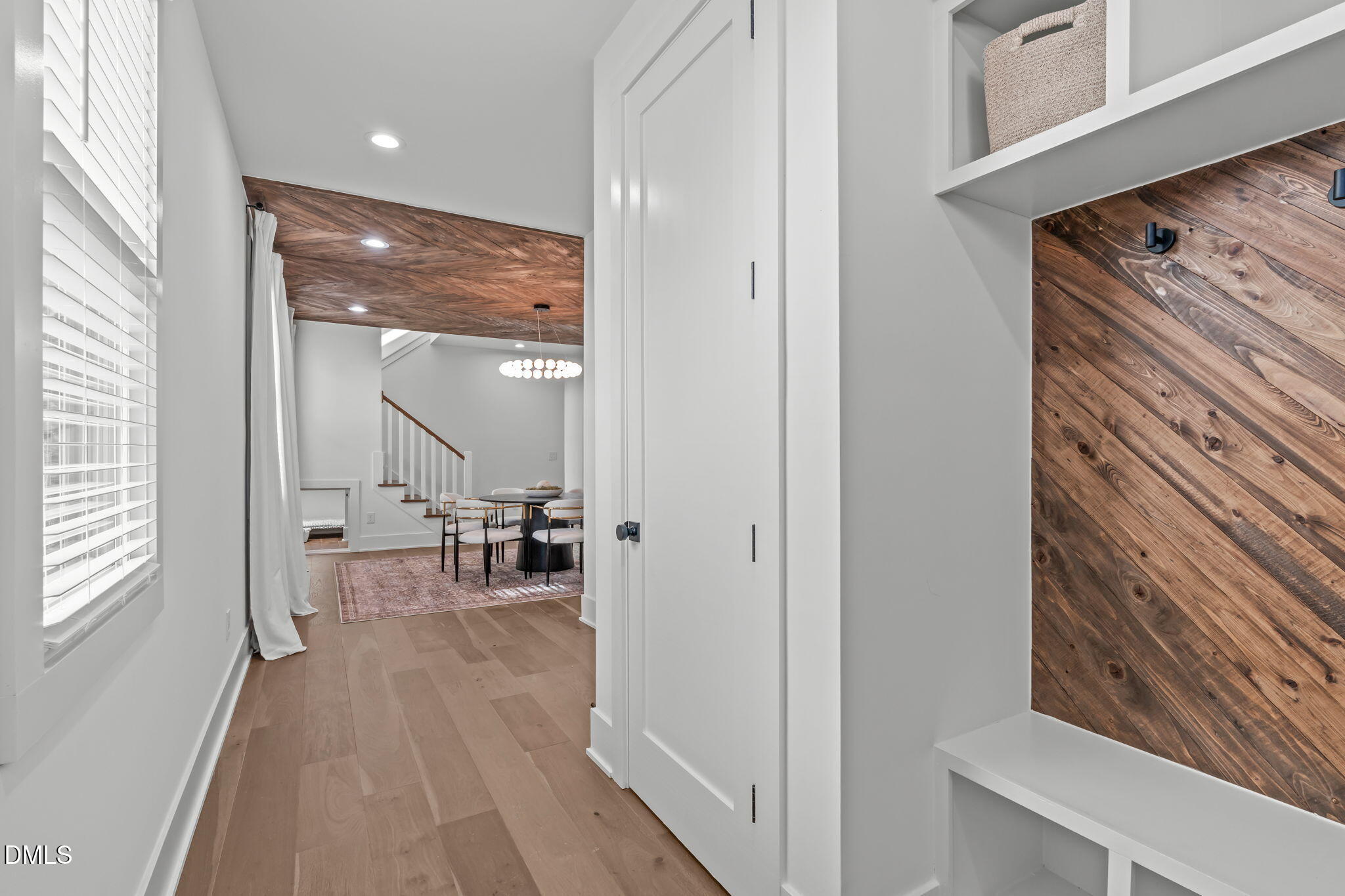 637 Conover Road, Unit A Durham, NC 27703 - Photo 3 of 51 a view of a living room and entry way with wooden floor
