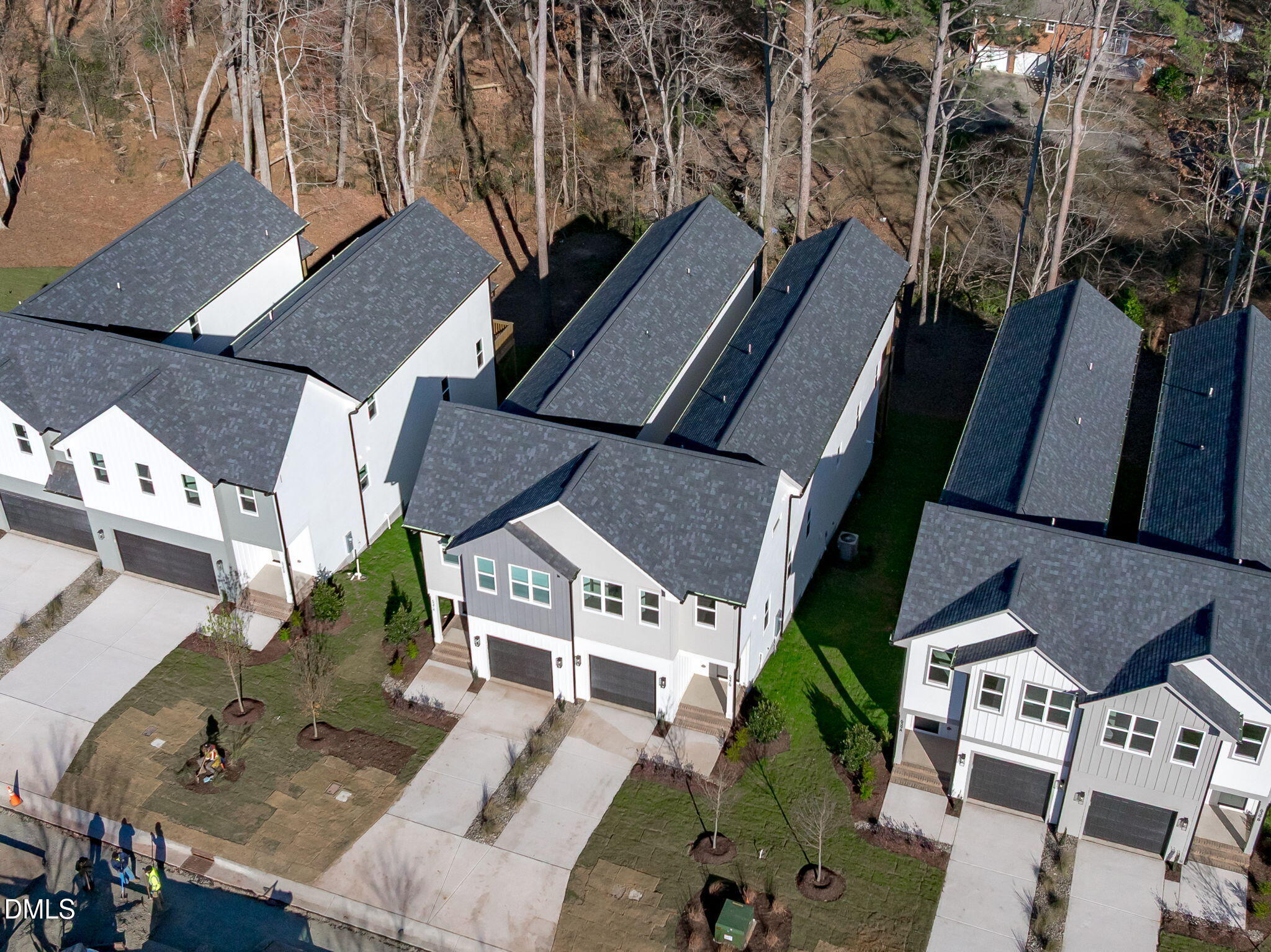 637 Conover Road, Unit A Durham, NC 27703 - Photo 49 of 51 an aerial view of a house with a yard