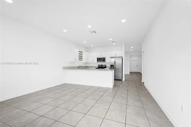 a view of an empty room