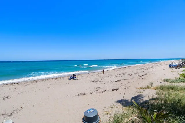 a view of beach and ocean