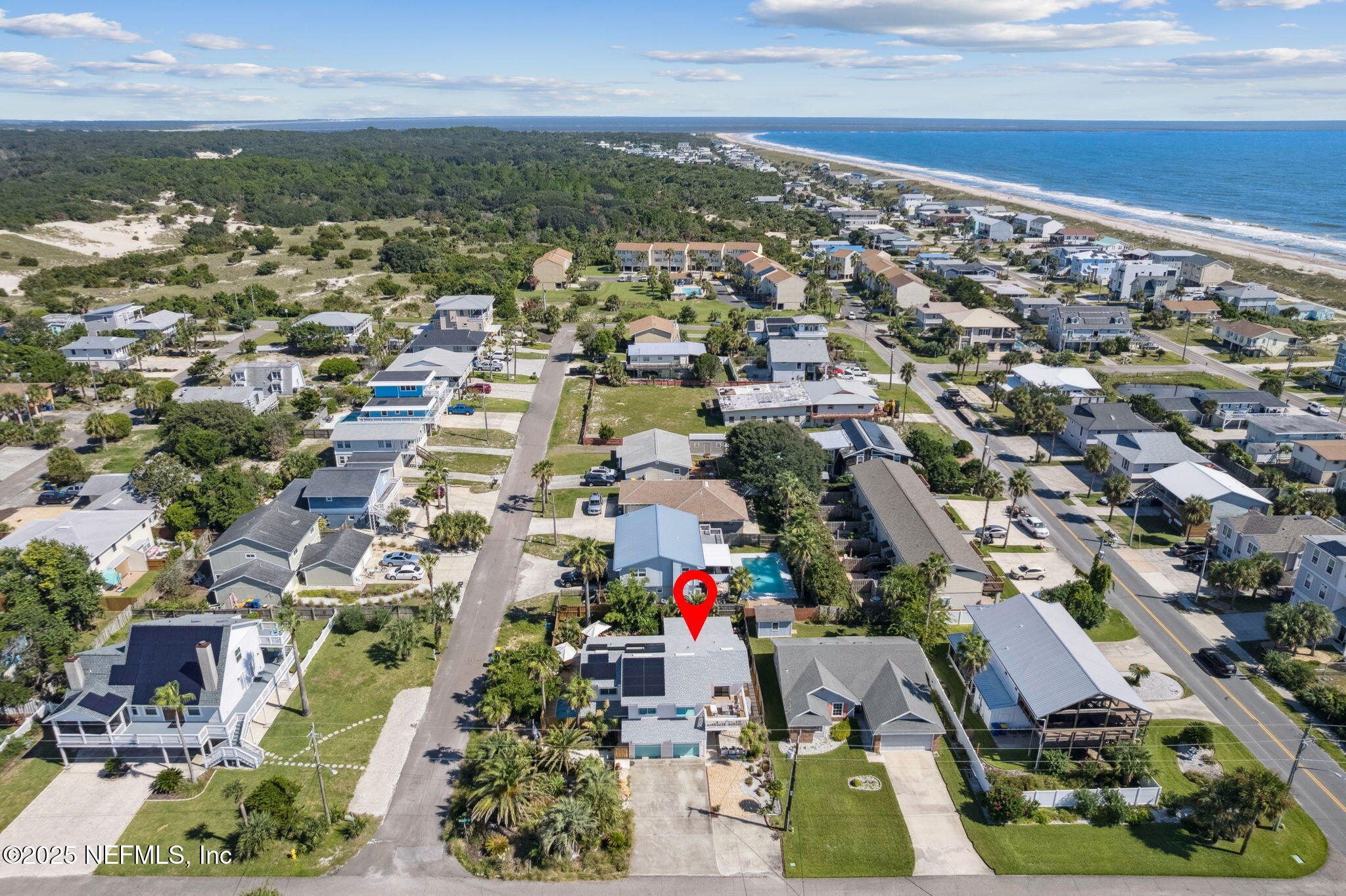2751 West 5th Street, Unit B Fernandina Beach, FL 32034 - Photo 52 of 61 an aerial view of residential houses with outdoor space