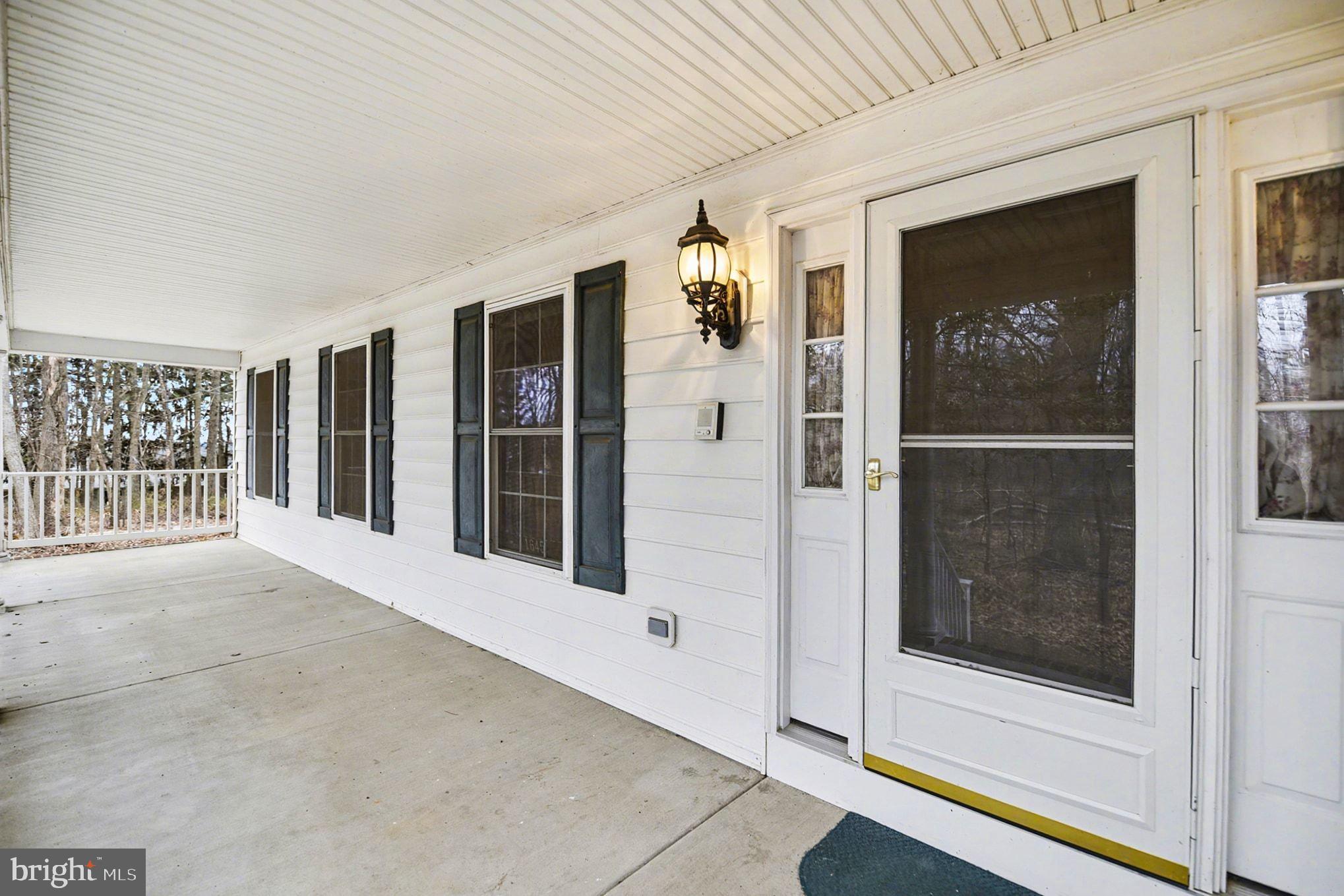 a view of front door