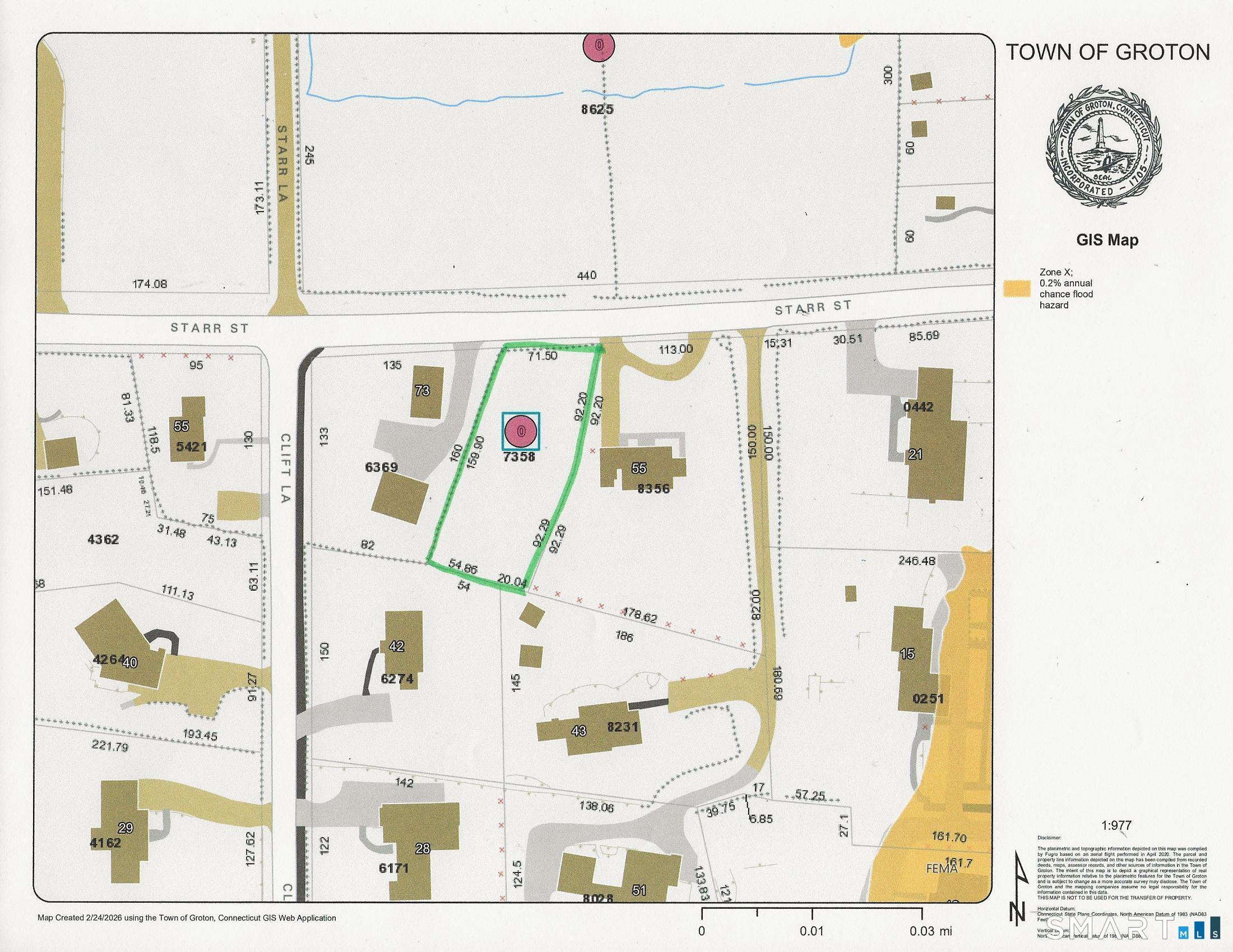 69 B Starr Street Groton, CT 06355 - Photo 5 of 22 Lot Map