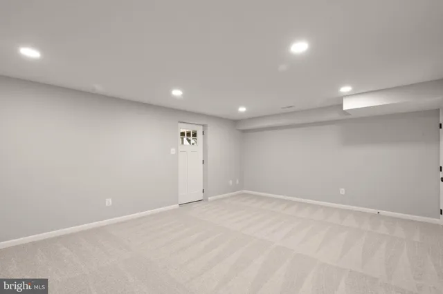 a view of an empty room