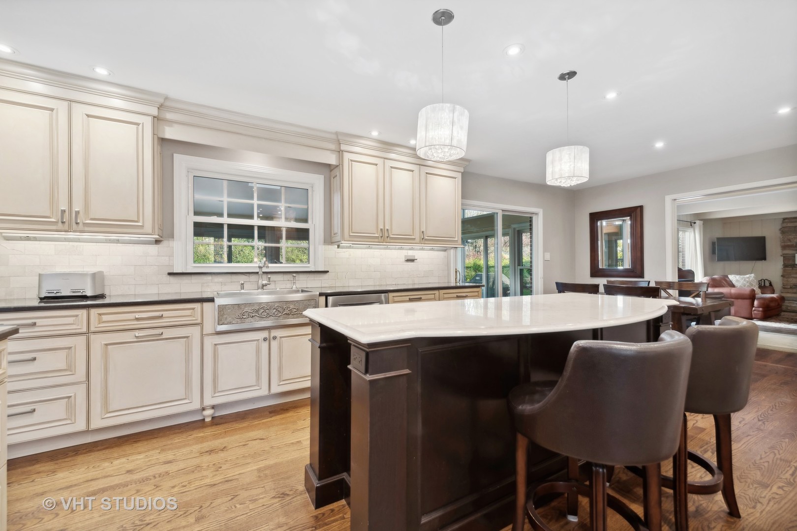 255 Cold Spring Road Barrington, IL 60010 - Photo 14 of 47 a kitchen with center island table and chairs