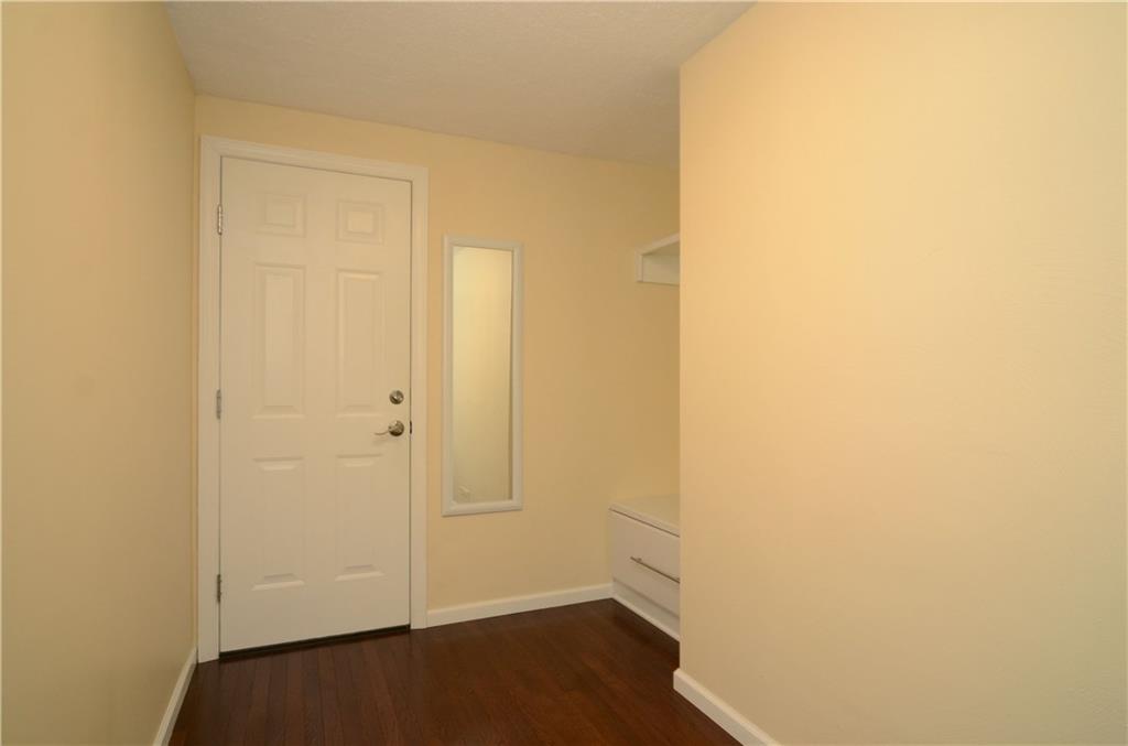 Mudroom coming from the two car garage.